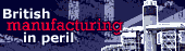 Union Jack behind image of Ford Dagenham plant