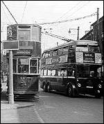 Bus and tram