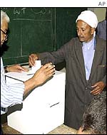 Algerian voter