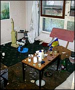 Filthy living room