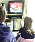 Watching TV 