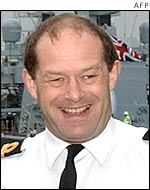 HMS Nottingham commanding officer, Richard Farrington