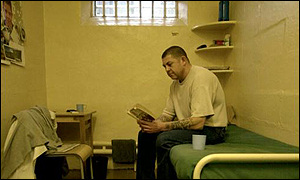 Prisoner in cell