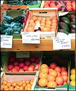 organic vegetables