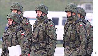 Polish troops