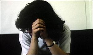 Depressed woman