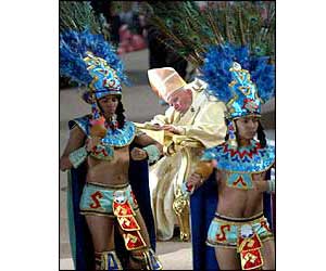 Aztec dancers