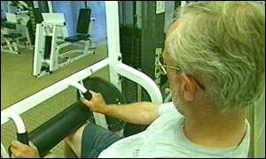 Man exercising