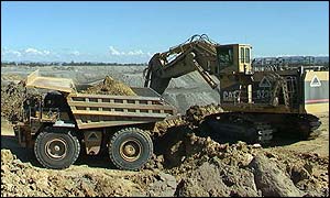 Open cast mine