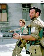 Abkhaz troops