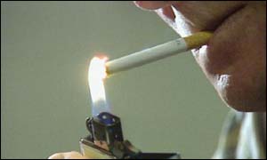 person smoking