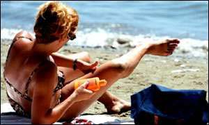 Woman on beach
