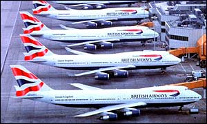 BA planes