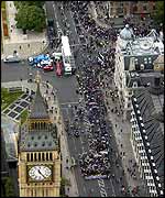 The countryside rally in Westminster