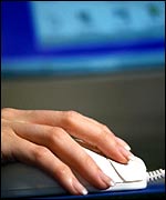 Mouse with hand
