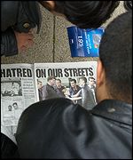 Newspaper headline