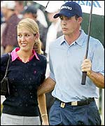 Jonathan Byrd with fiancee Amanda Tolley