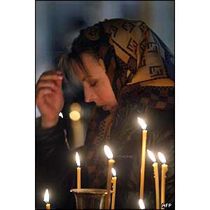 Mourning woman