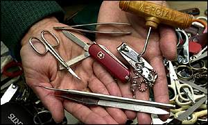 Confiscated weapons