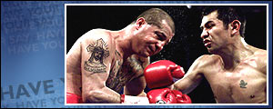 Marco Antonio Barrera easily outpointed Johnny Tapia in Las Vegas 