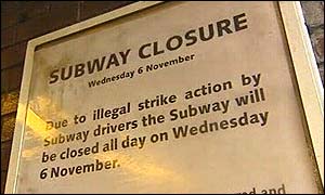 Subway notice