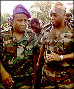 Robert Guei (left) 