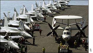 US aircraft carrier
