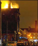 Scene of the fire