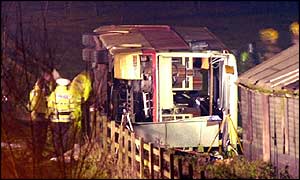 Coach crash on M25