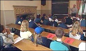 A class of students