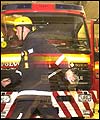 A fireman goes to work