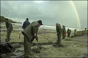 Clean-up at Cayon