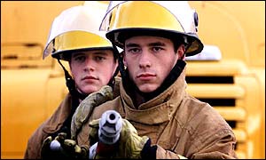 Military fire crew