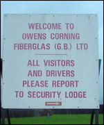 Owens Corning sign