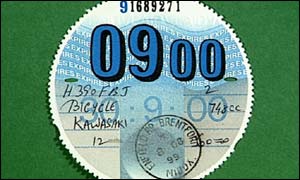Tax disc