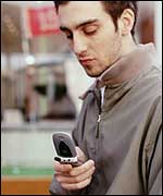 Man with mobile