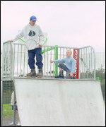 Skateboarding ramp