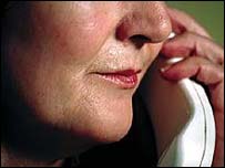 Woman on phone