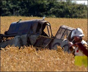Plane wreckage