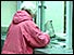 Pensioner collecting money from Post Office