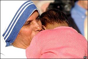Nun at the ceremony