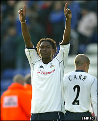 Mabizela thunders a goal in to level the score