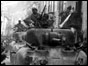 American Sherman tank in Palermo, Sicily