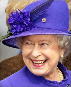 Queen smiles