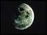 Moon in space 