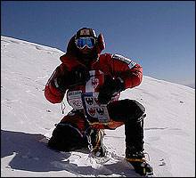 Climber on K2