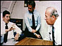 Reagan with George Schultz and Robert McFarlane (copyright: AP)