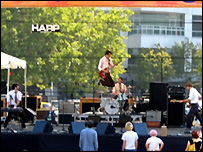 Playing live