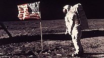 Buzz Aldrin on the moon. Photo: AP