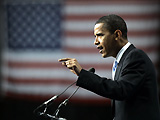 Barack Obama on the campaign trail.
